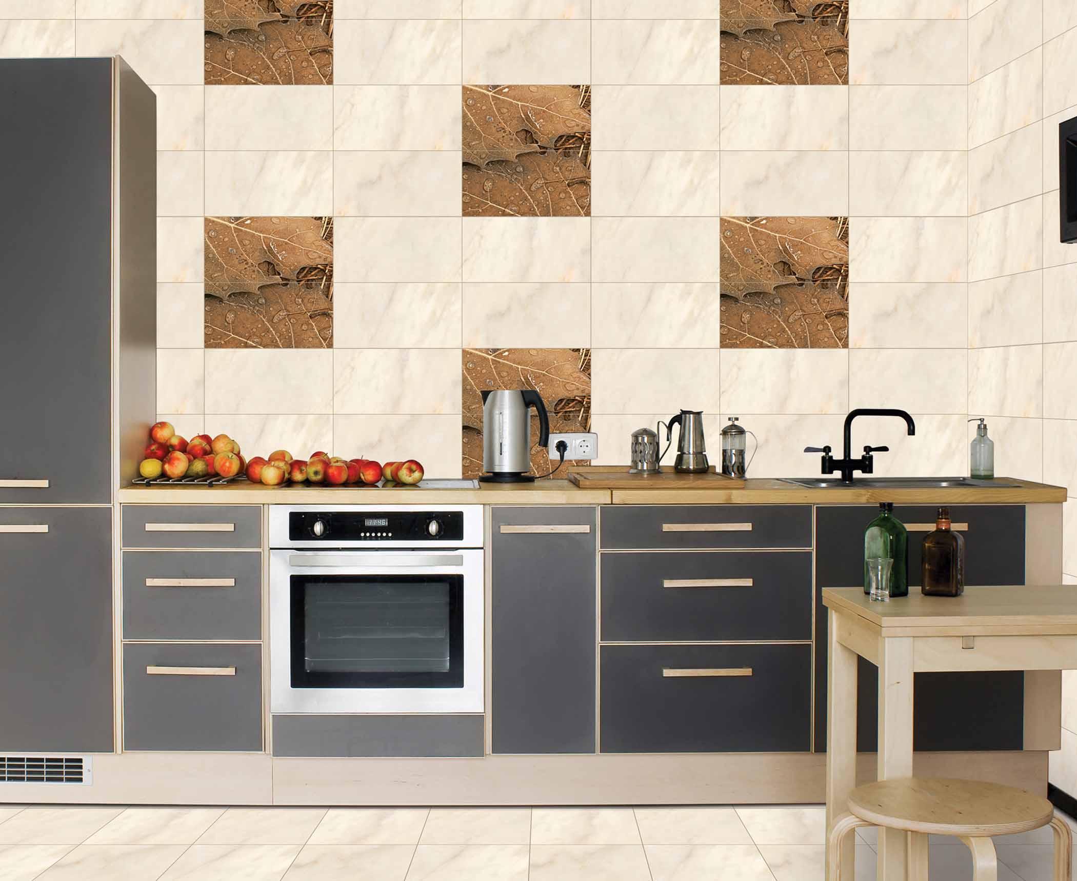 stick on tiles for kitchen walls