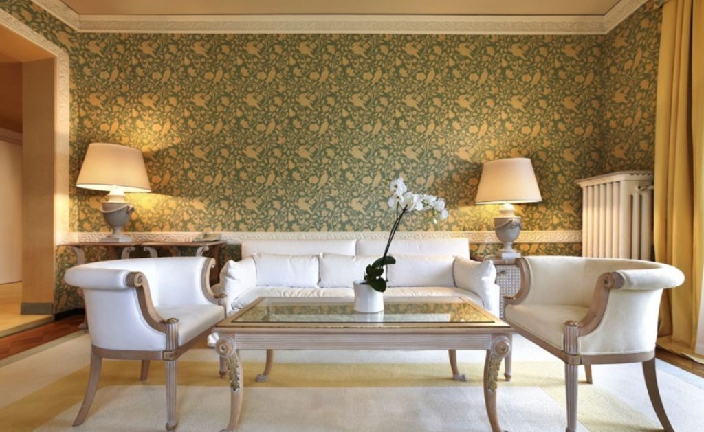 luxury living room wallpaper uk