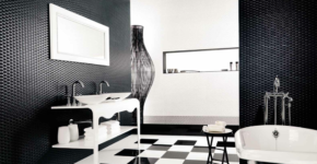 Black and White Floor Tile
