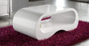 large white coffee table