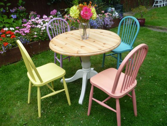 diy shabby chic dining table and chairs