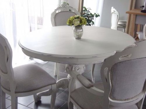 Top 50 Shabby Chic Round Dining Table and Chairs - Home ...