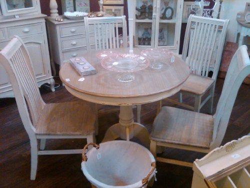 shabby chic dining table and chairs cheap uk