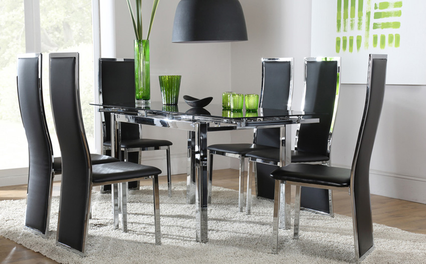 Hygiene Round Shape Space Saving Dining Table and Chair Set