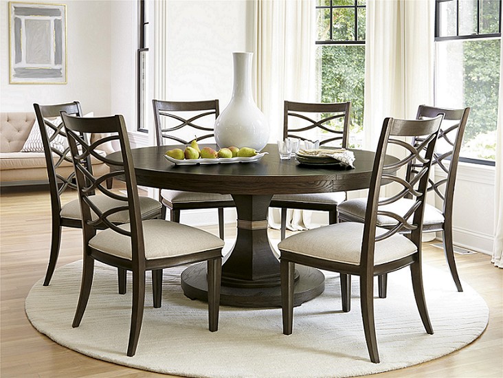 pottery barn round kitchen table and chair