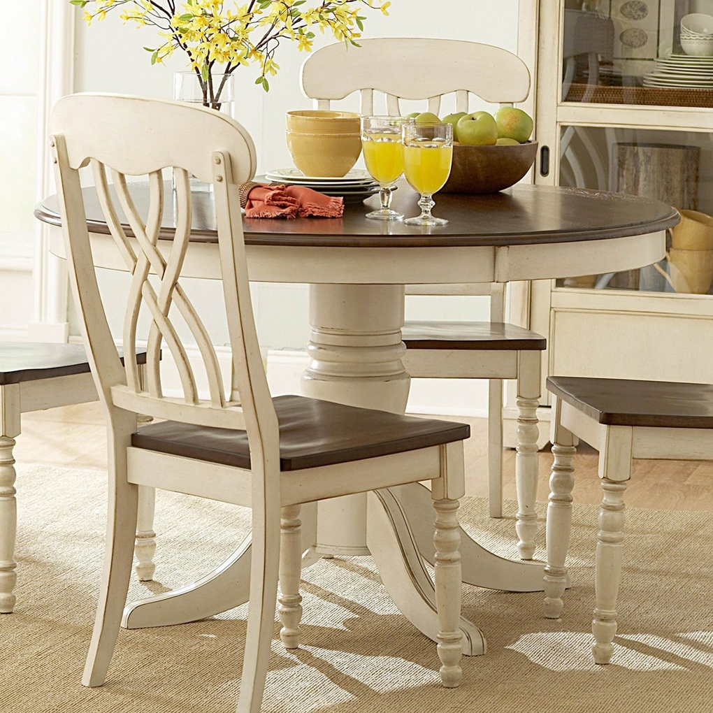 Alluring White Round Wooden Table And Chairs White Round Kitchen Table And
