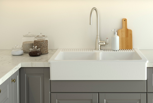 ikea sink kitchen design idea