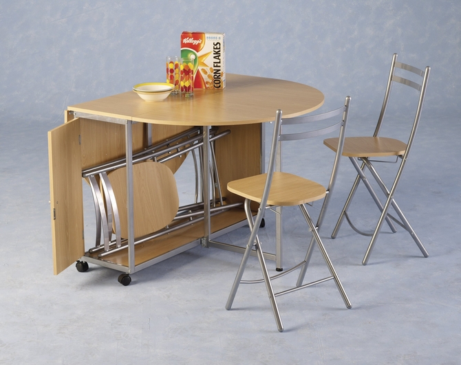 fold away table and chairs for kitchen