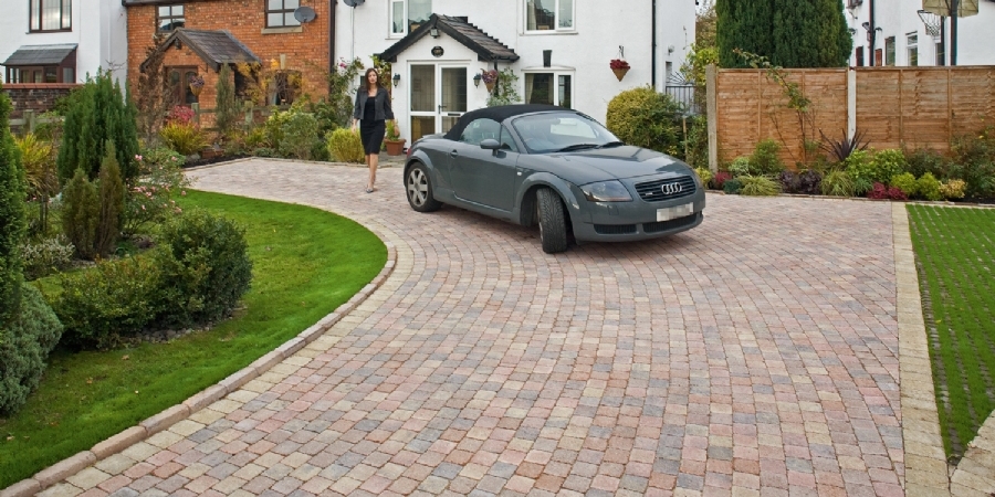 front garden design 2 cars uk