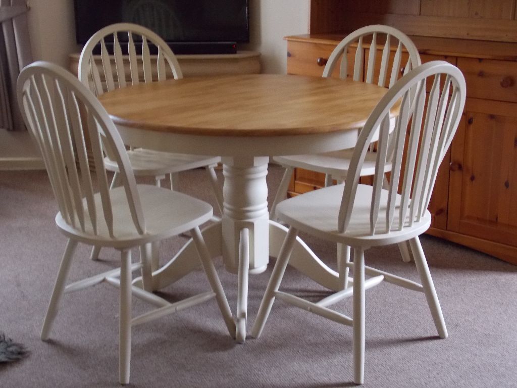 Top 50 Shabby Chic Round Dining Table and Chairs - Home ...