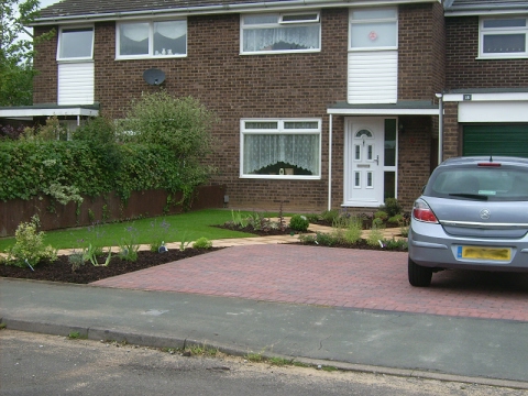 small front garden ideas with parking