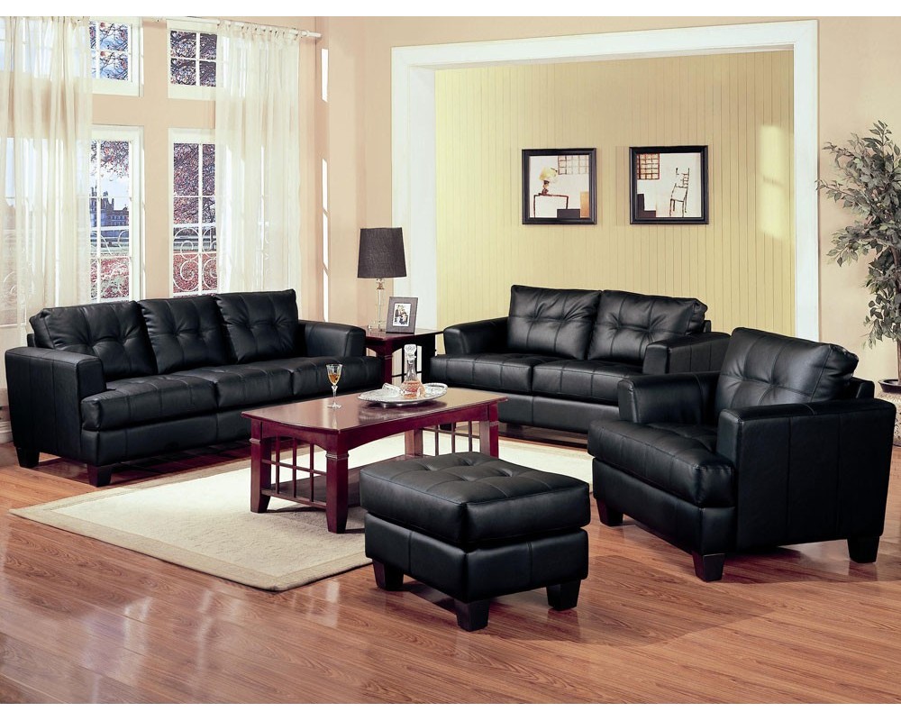 black sofa interior design ideas