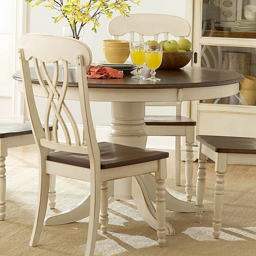 Top 50 Shabby Chic Round Dining Table and Chairs - HDI-UK