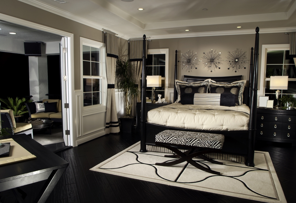 Master Bedroom In Dark Decor