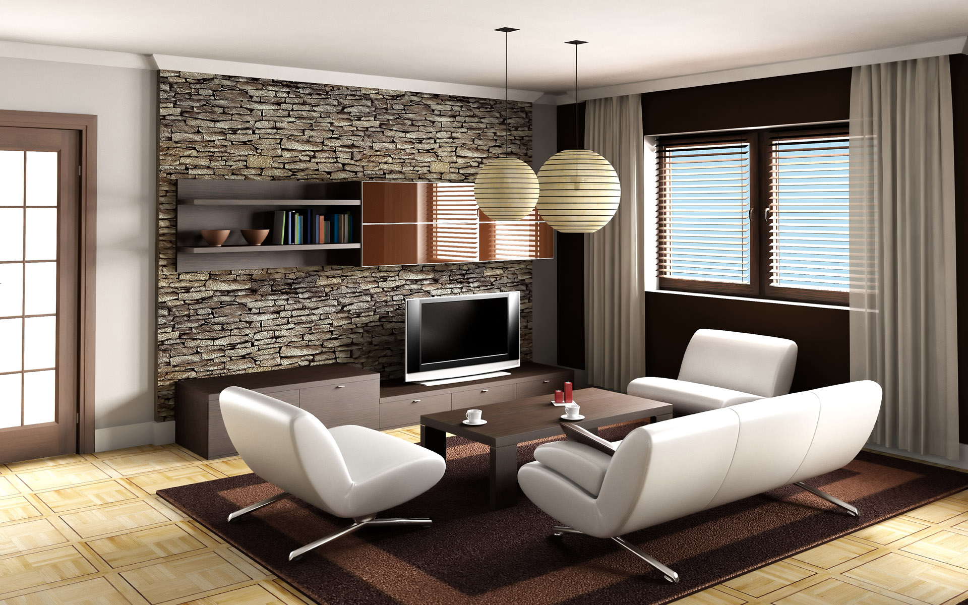 Living Room Furniture Decorating & Lighting Ideas
