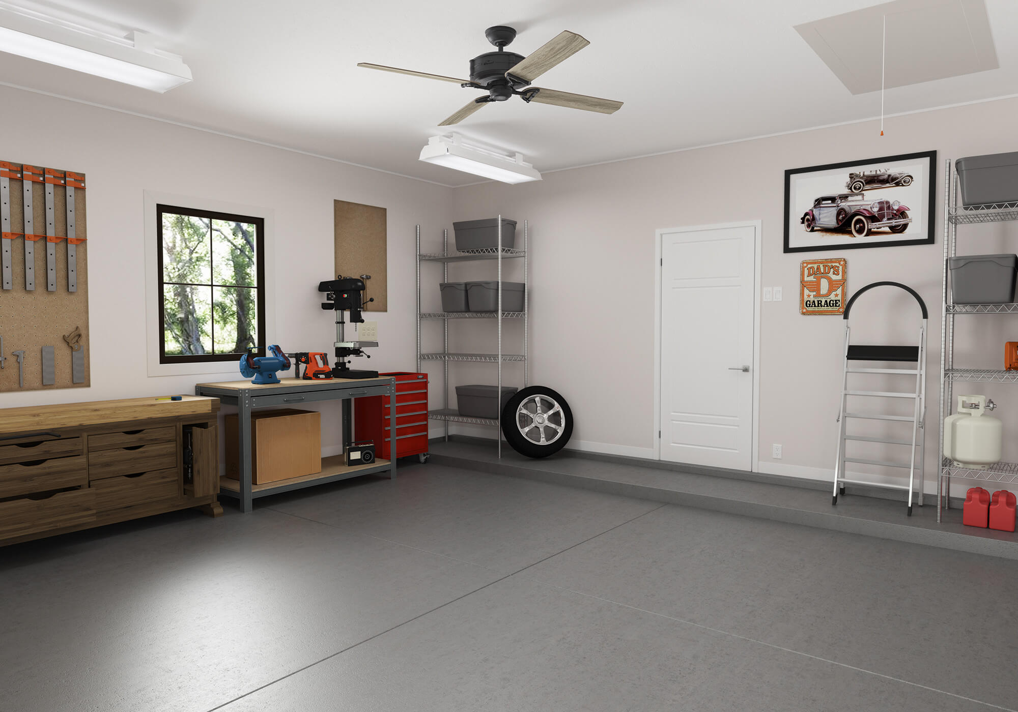 cheap garage ceiling ideas