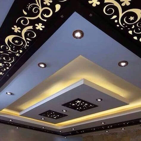 simple ceiling designs for living room