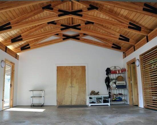 small garage man cave idea