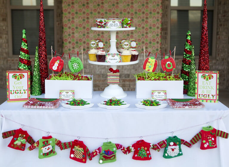 50-best-ugly-christmas-sweater-party-decoration-ideas-with-images