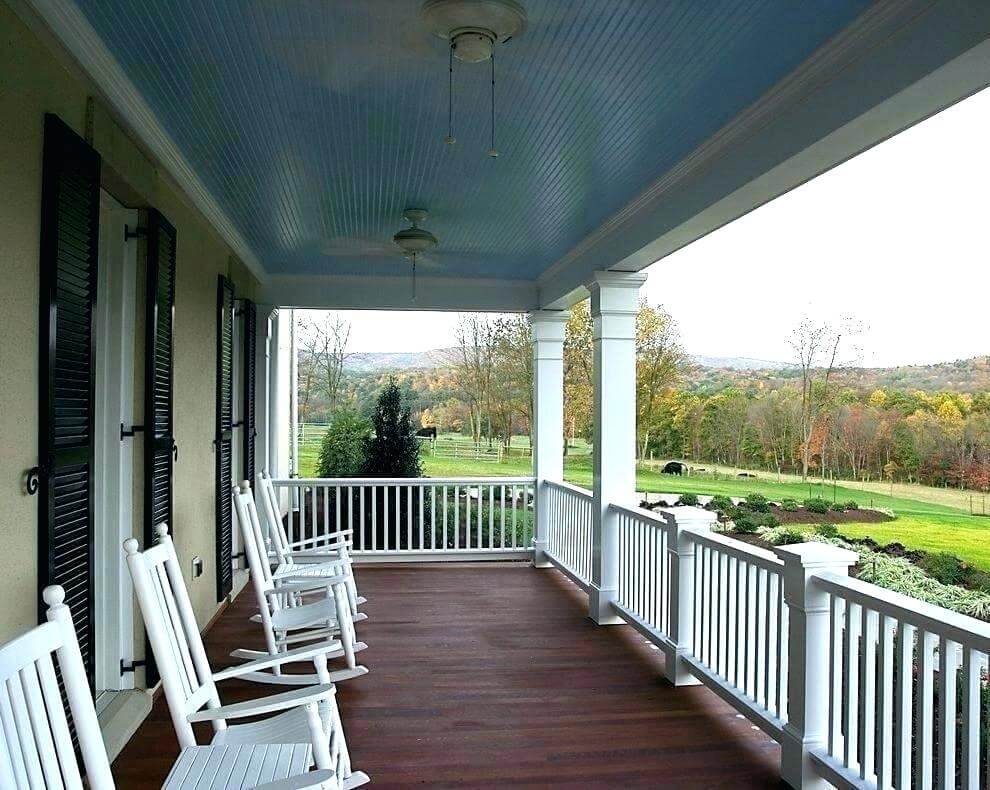 blue patio ceiling porch ideas