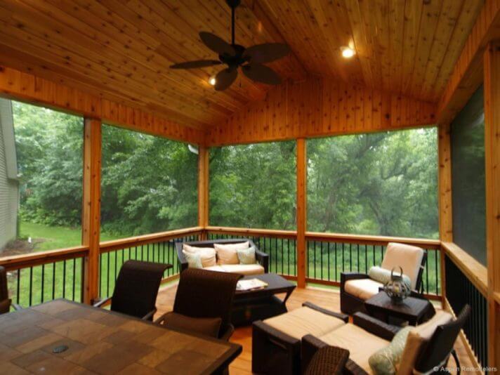 corrugated metal porch ceiling ideas