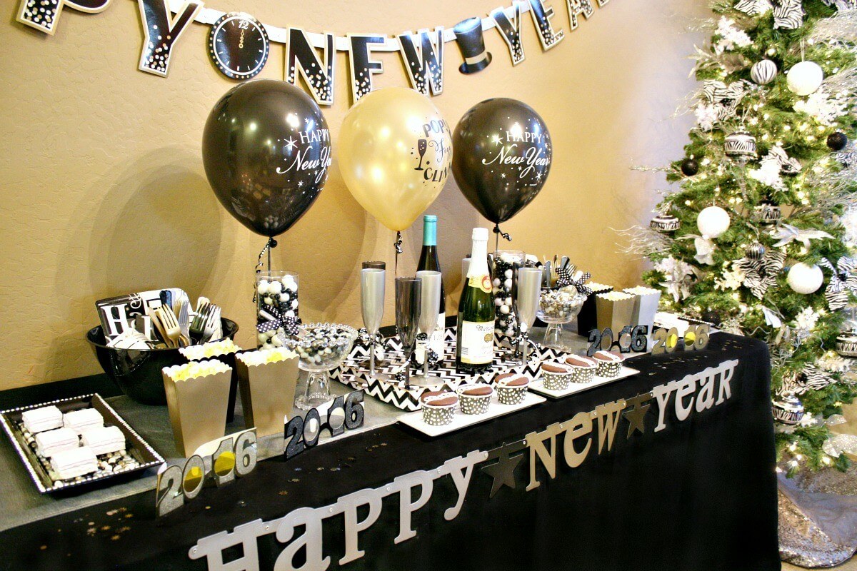 new year simple decoration ideas at home