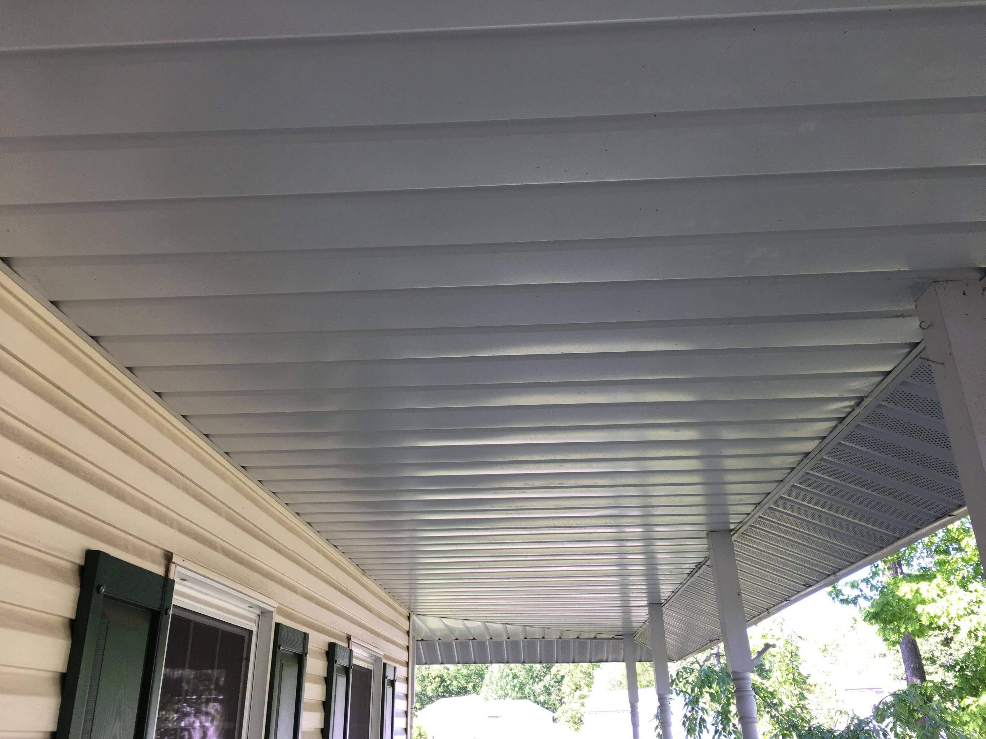 metal porch ceiling