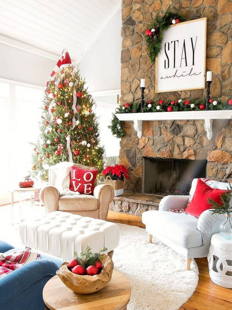 Top 50 Christmas House Decorations Inside  Home Decor Ideas UK