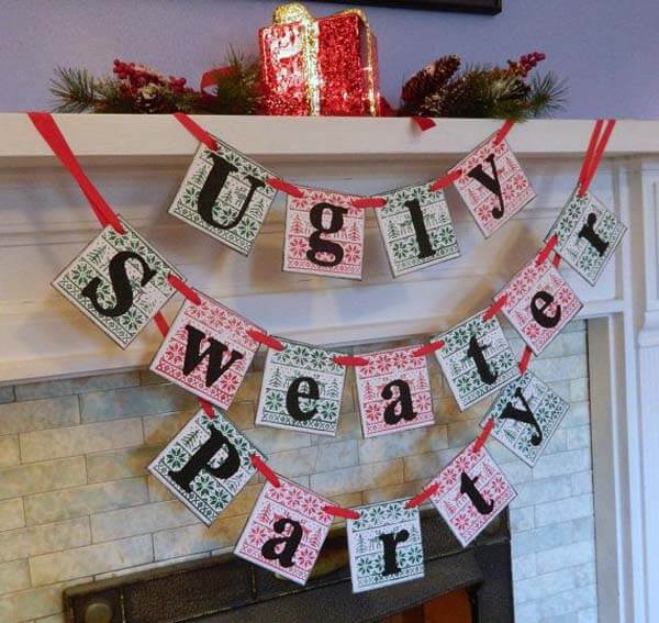 50 Best Ugly Christmas Sweater Party Decoration Ideas with Images