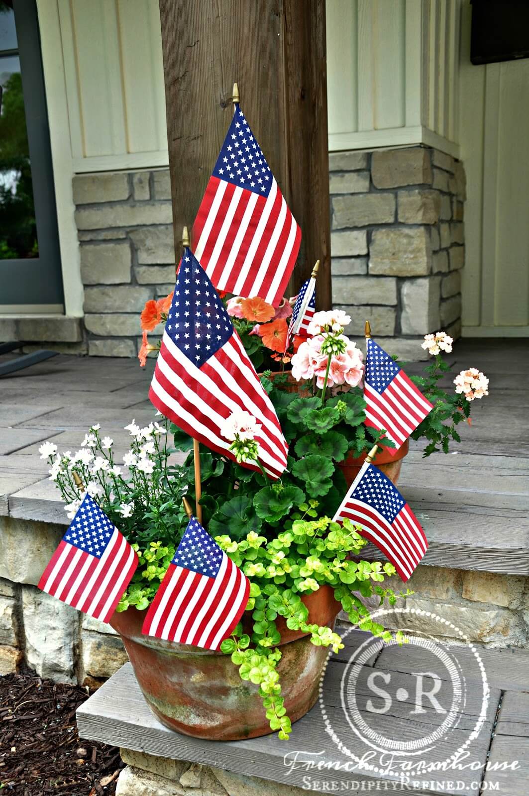 memorial day porch decorations