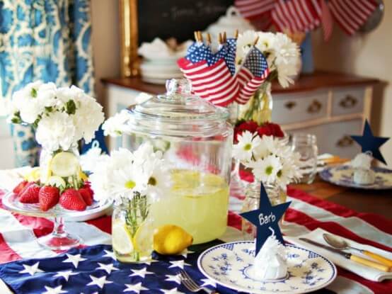 memorial day table decoration