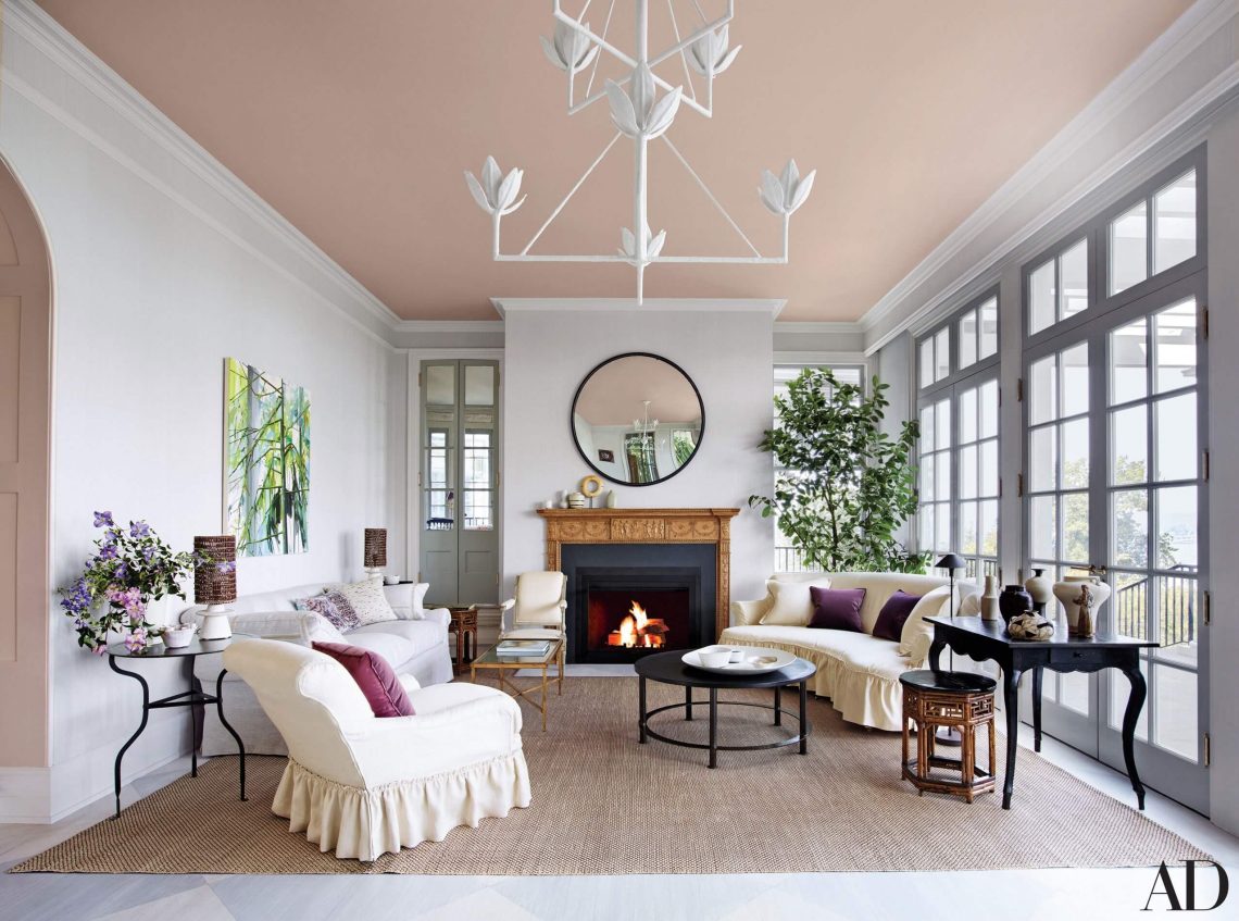 Modern Ceiling Color Ideas for Living Room | 2024 Trends