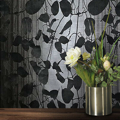 what is flocked wallpaper