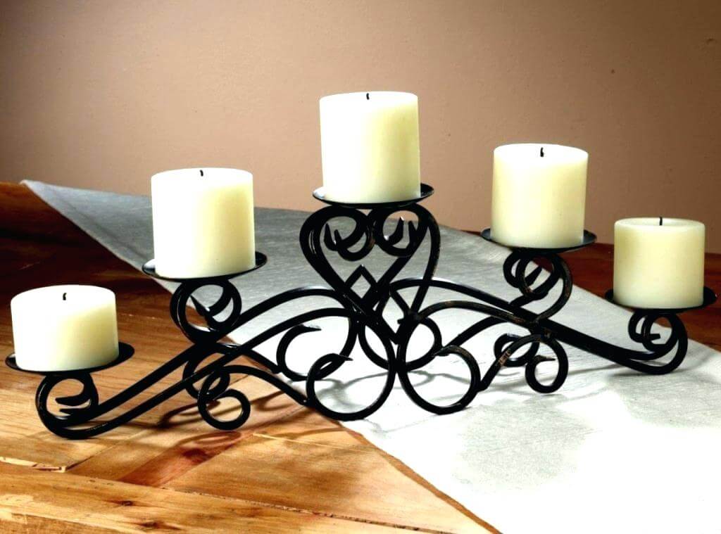 decorating dining table with candles