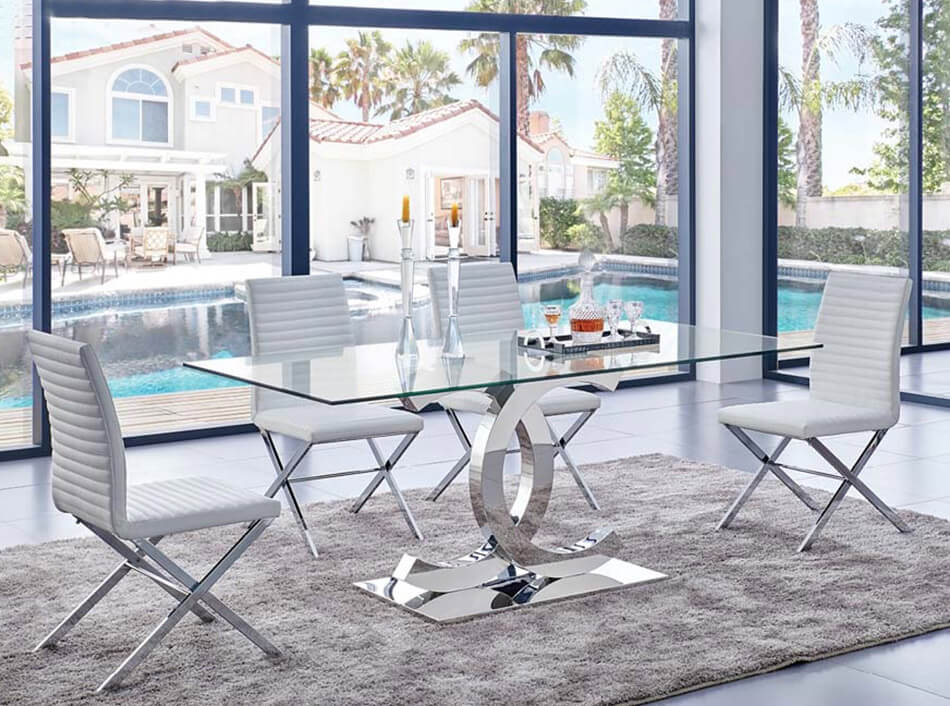 Contemporary Glass Dining Tables Ideas with Imges