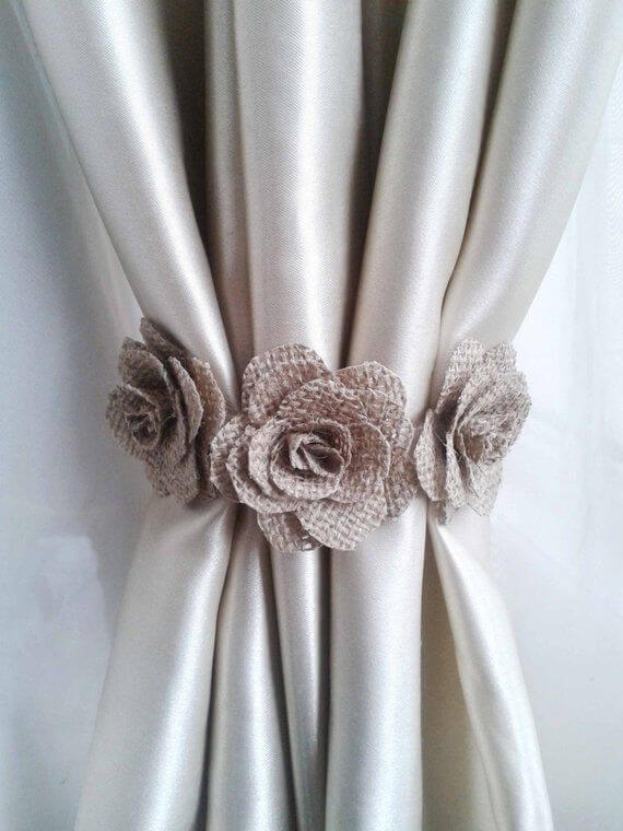 Floral Curtain Tie Backs Ideas