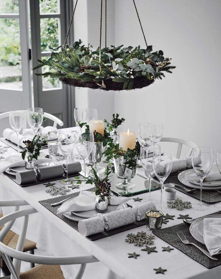 christmas dining table decor