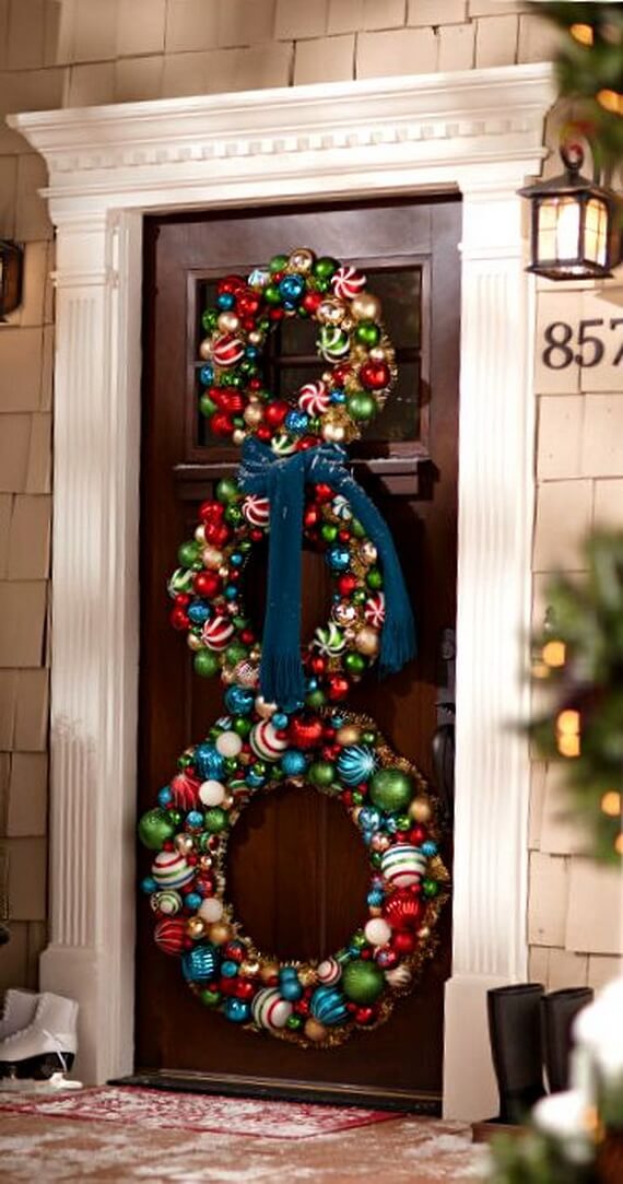 christmas front door decorations uk