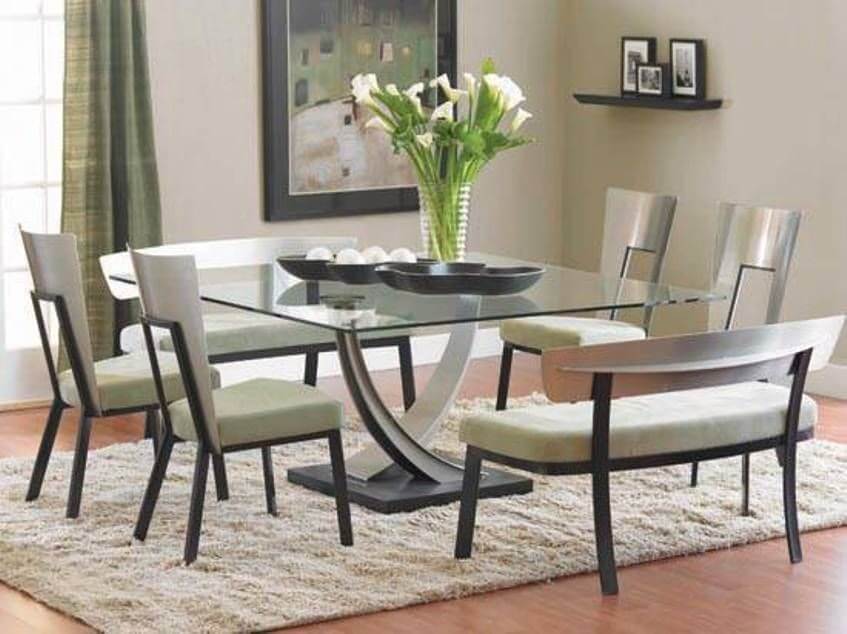 Contemporary Glass Dining Table