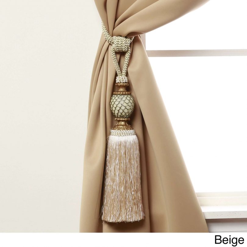 Top 50 Beautiful Floral, Tassel & Beaded Curtain Tie Back Ideas