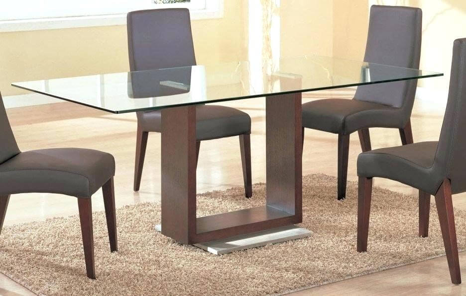 Oak And Glass Dining Table