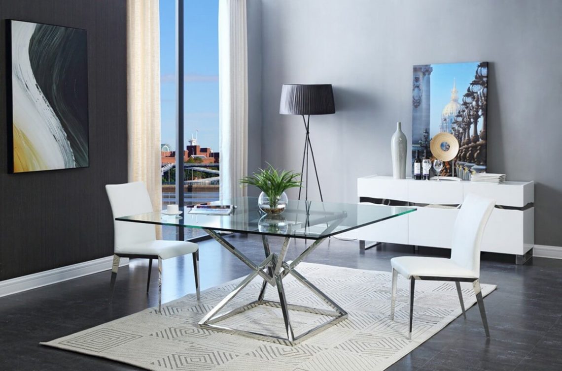 Contemporary Glass Dining Tables Ideas with Imges