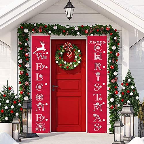 unique christmas door decorations