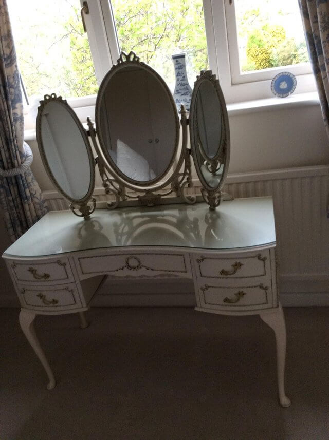 Antique Cream Dressing Table