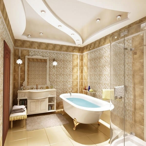 Creative Bathroom Ceiling Designs