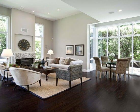 Dark Wood Floor Living Room Ideas