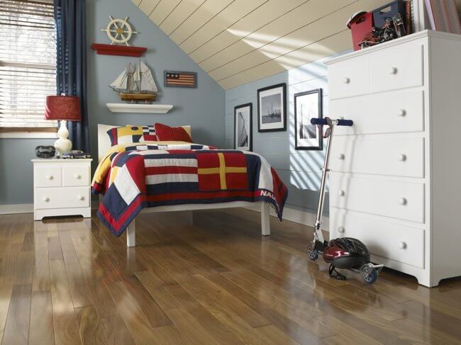 Grey Wood Floors Living Room