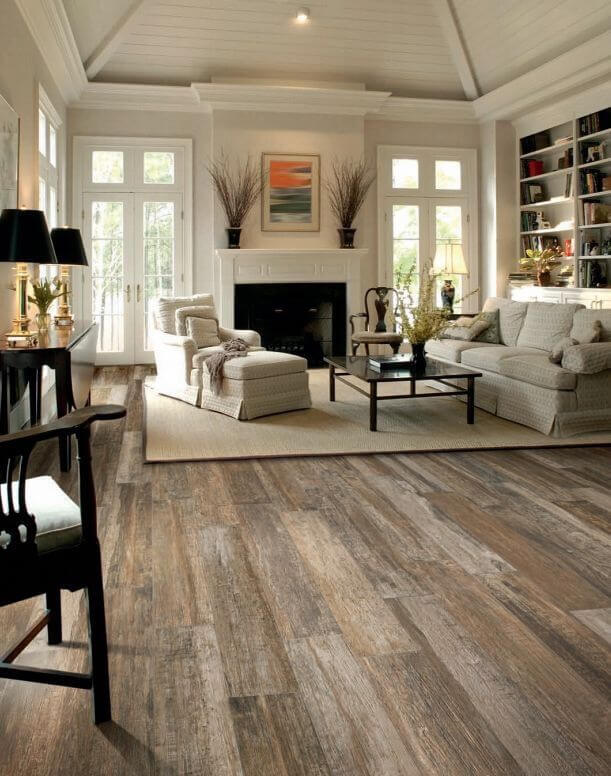 Grey Wood Floors Modern Interior Design