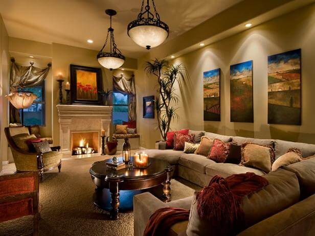 Large Living Room Lighting Ideas