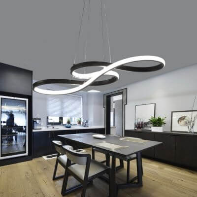 Modern Black Pendant Light